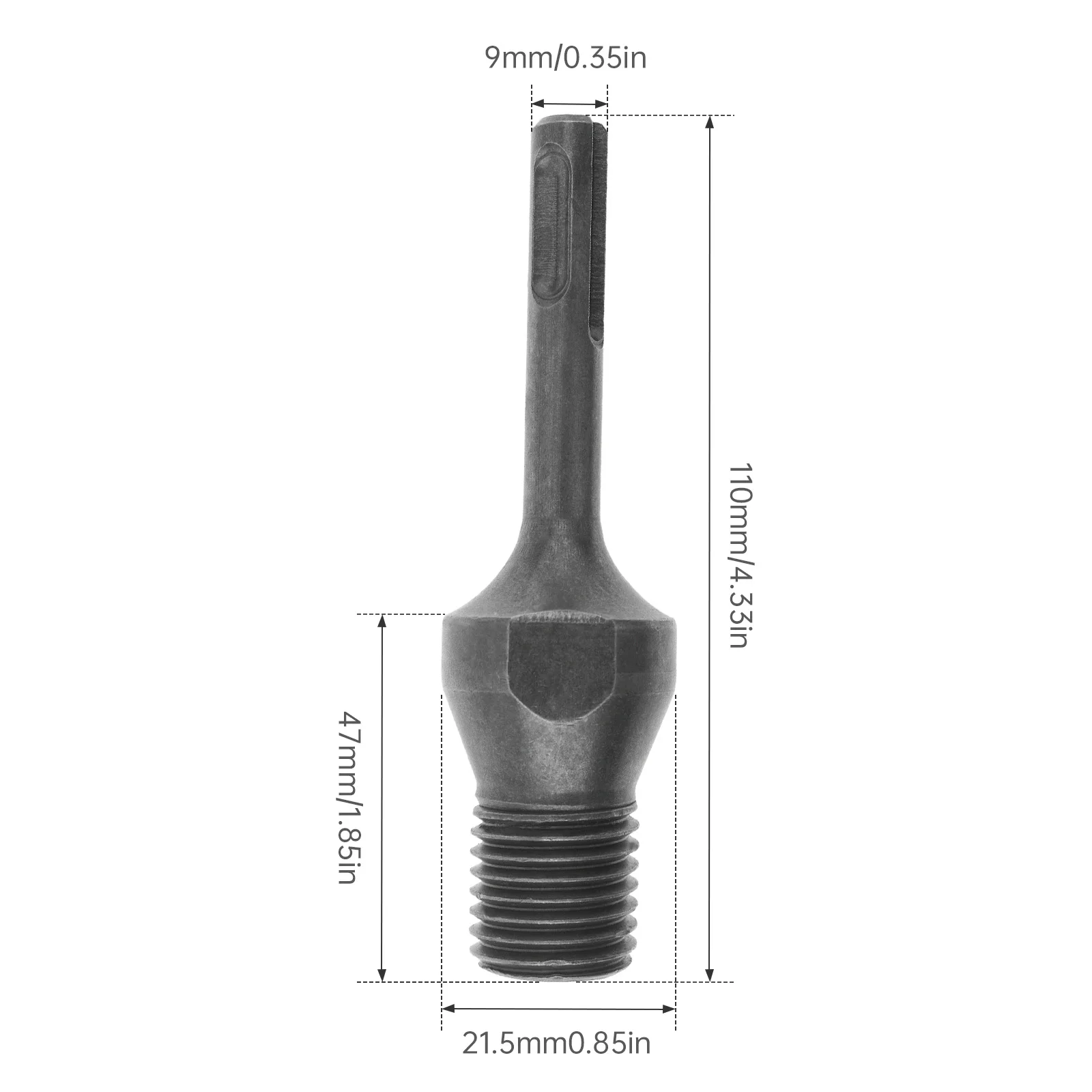 M22 Drill Adapter SDS Plus Diamond Core Bit Round Handle Connecting Rod for 13mm Electric Drill Converter