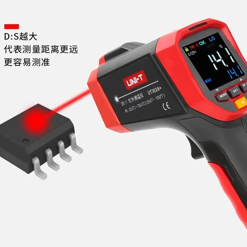 Ulide UT300S/UT301A+/UT302D/UT303A Temperature Measuring Instrument High Precision Mini Portable