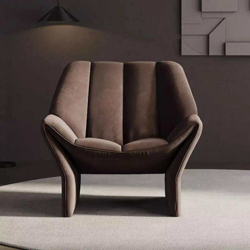 Nordic marrom cadeiras da sala de estar design relaxante luxo designer cadeiras da sala adulto quarto sedie da soggiorno móveis