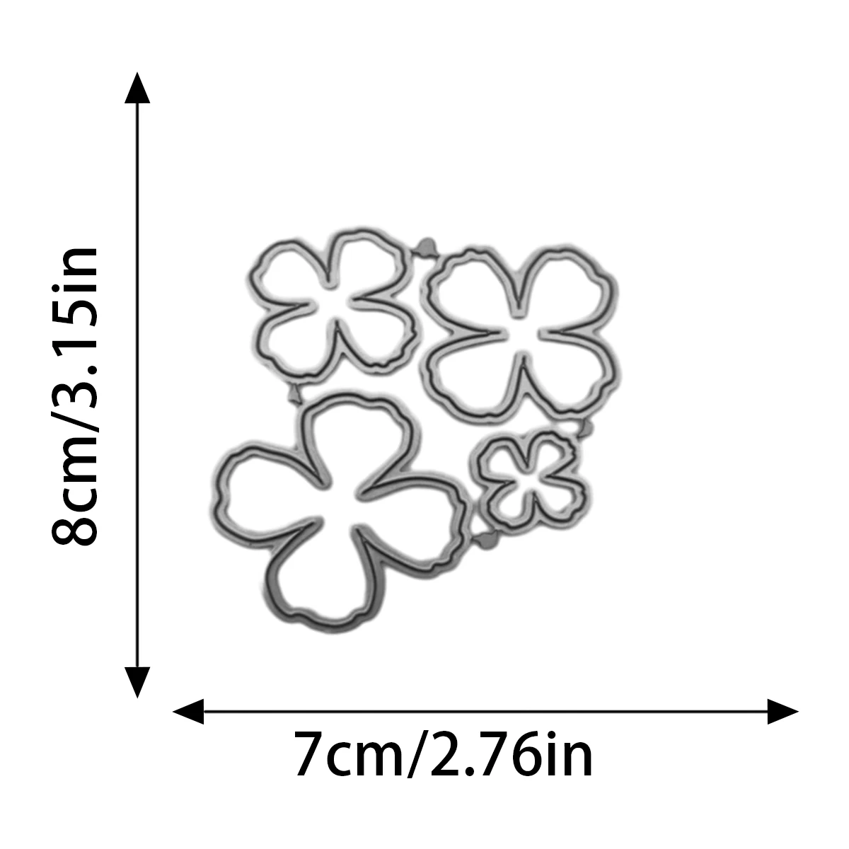 The Flower Cutting Dies for DIY 3D Scrapbooking Greeting Cards Gifts Party Crafts Metal Embossing Cutting Dies 2024 New Arrivals