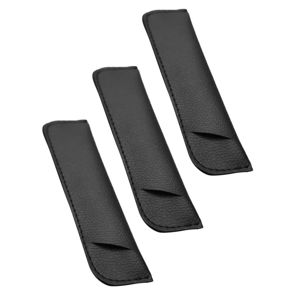 3Pcs Tuning Fork Storage Covers PU Material Fine Workmanship Lightweight Portable Cases Protective Guards for Music Instrument