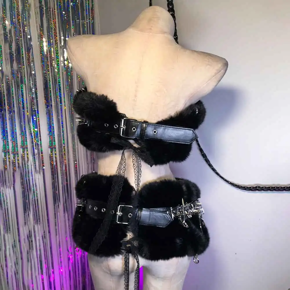 

90-е панк-рок с шипами в винтажном стиле эмо DIY Kawaii Teen Harajuku E-Girls Готическое уплотнительное кольцо ручной работы 2025 Y2K Faux Fu TOPS Goth Grunge Eco