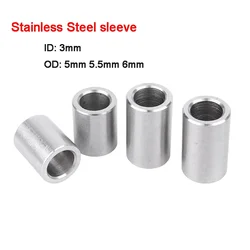 5-10 Stuks ID 3mmOD 5mm 5.5mm 6mm 304 Rvs Slijtvaste Bus innerlijke Gids Mouw Geen Draad Bus