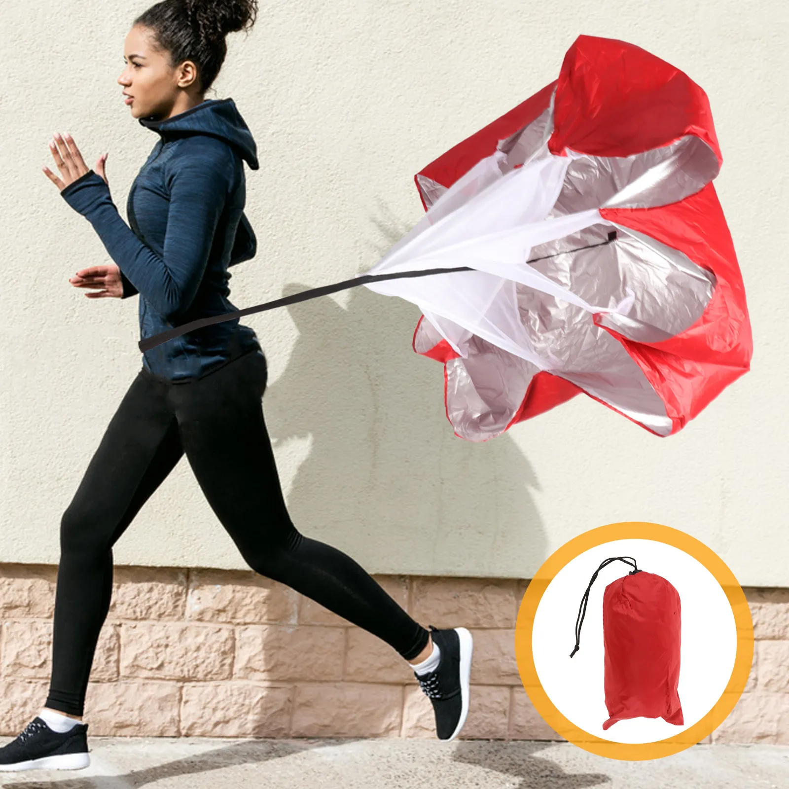 

Парашют для тренировки скорости, спринта, бега, футбола, снаряжение для футбола, оборудование для тренировок на открытом воздухе, для развития ловкости на легкоатлетической дорожке