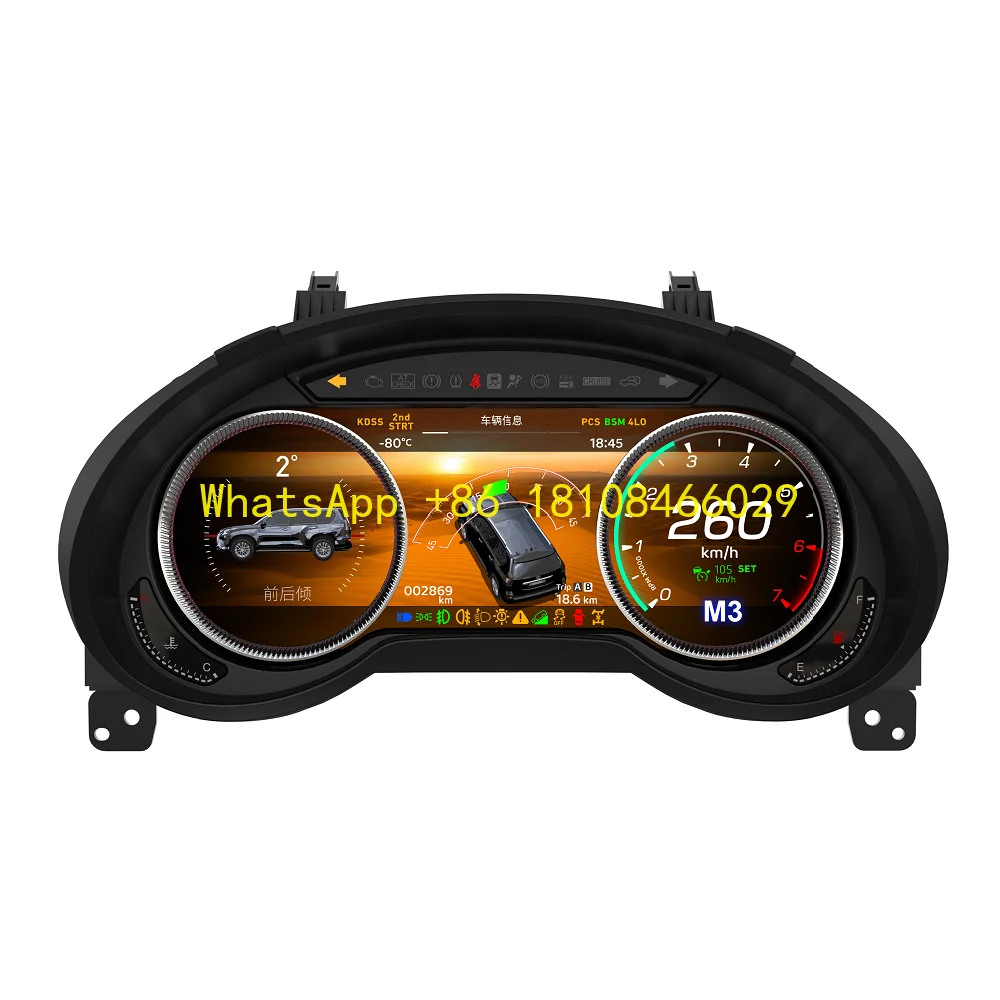 

WEIJUNPRO 12.3 Inch Auto LCD Dashboard New Upgrade Digital Cluster Instrument for Lexus GX400 GX460 2009-2020 USB Connection