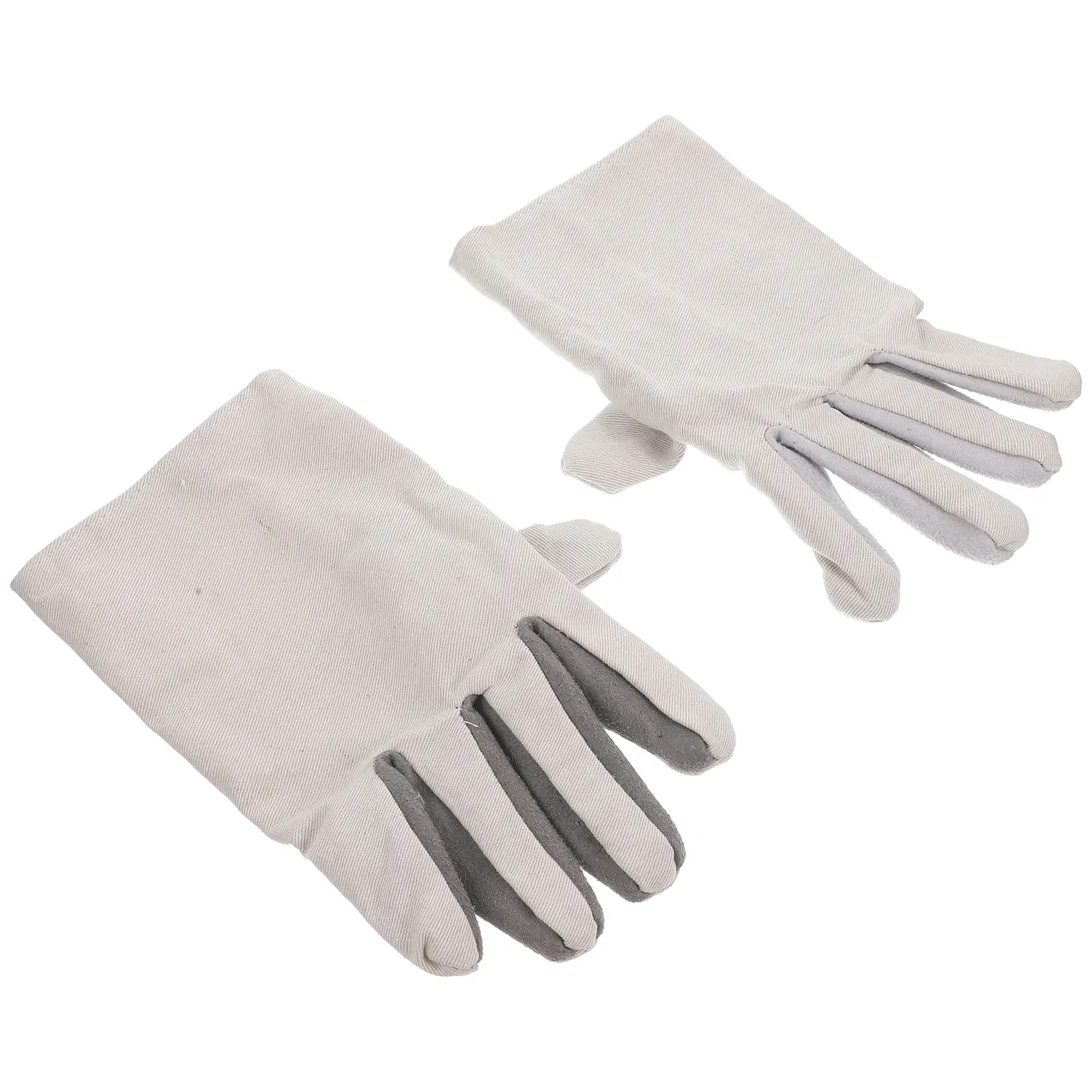 

Oil Resistant Wear Resistant Gloves Heavy Duty Work Welders Cowhide Canvas Long Service Superior Material Breathable Warm Non