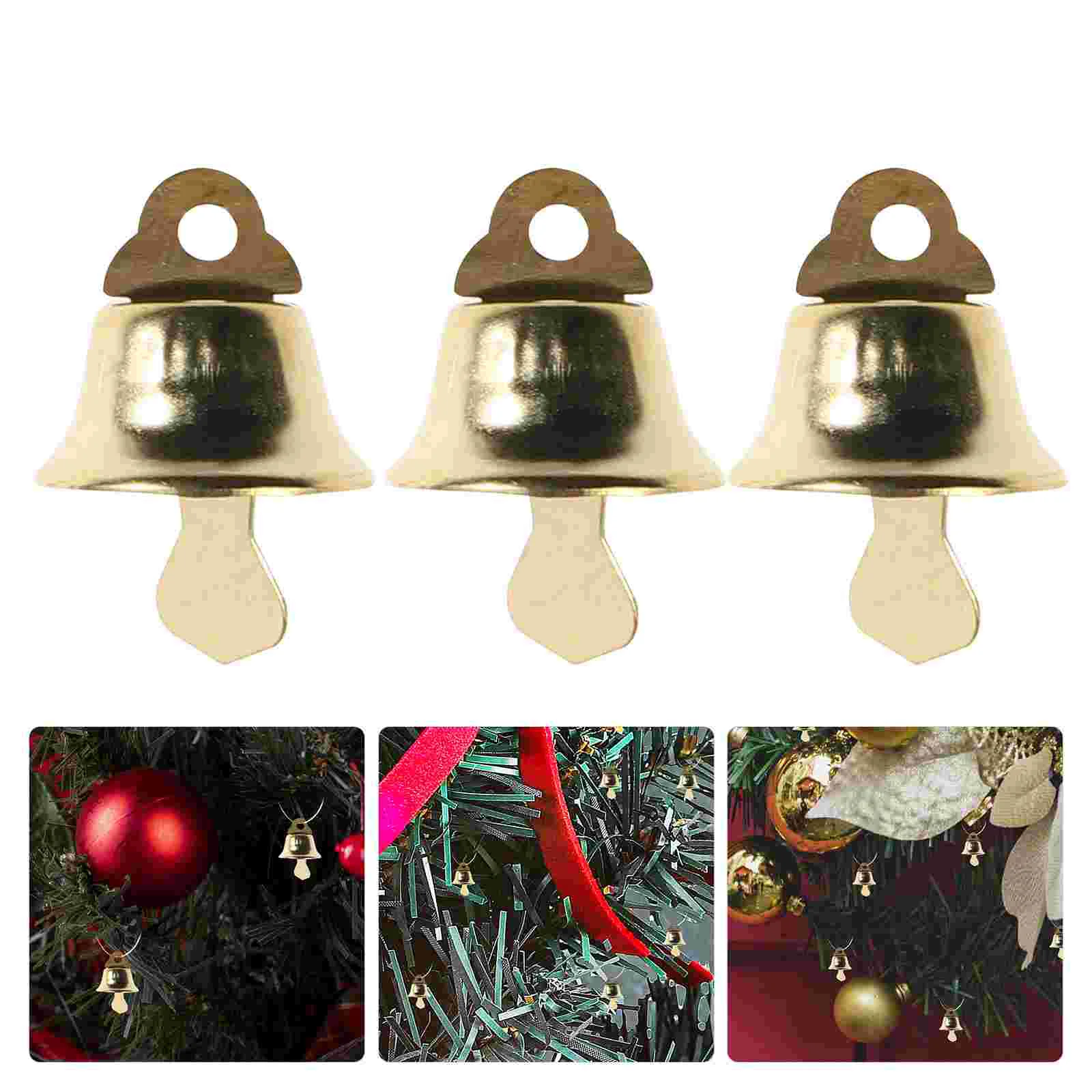 

120 Pcs DIY Wind Chime Accessories Bell Ornament Christmas Tree Pendant Mini Candy Ornaments for