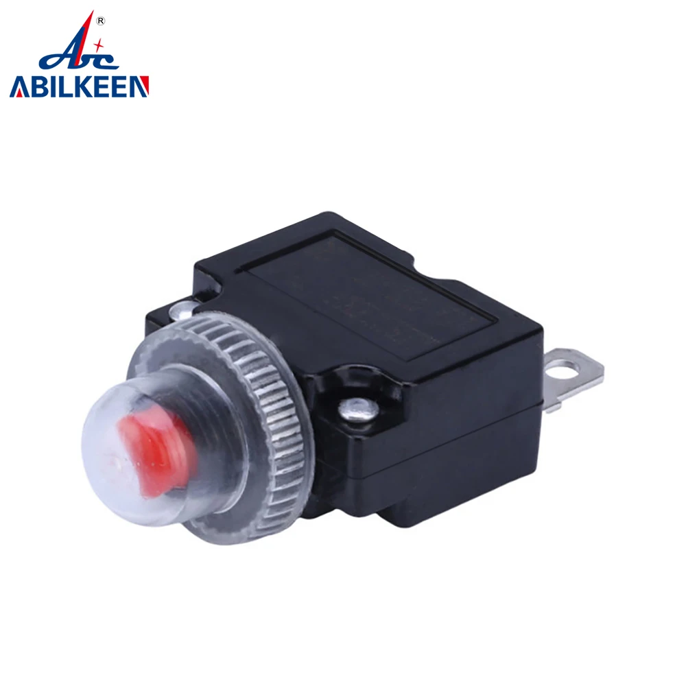 ABILKEEN Mini Thermal Overload Switch 2A/3A/4A/5A/6A/10A/15A/20A/25A/30A Circuit Overload Protector with Waterproof Cover
