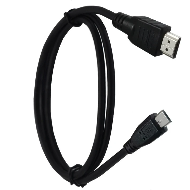 HDMI to Micro USB 5P Cable 1m Micro USB to HDMI Cable Adapter Male Data Charging Cord Converter Connector Cable