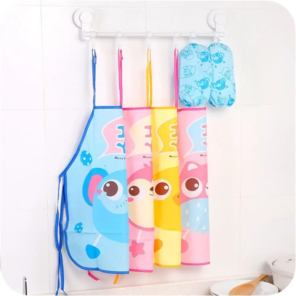 Children\'s painting waterproof apron children\'s cartoon oil-proof painting apron painting clothes overalls