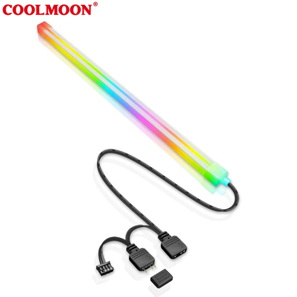 Flexível Lâmpada LED Strip para PC, ARGB AURA Sync, Acessórios de Computador, Motherboard Light Bar, Silicone, ASUS, 5V, 3Pin, 4Pin, 26LED