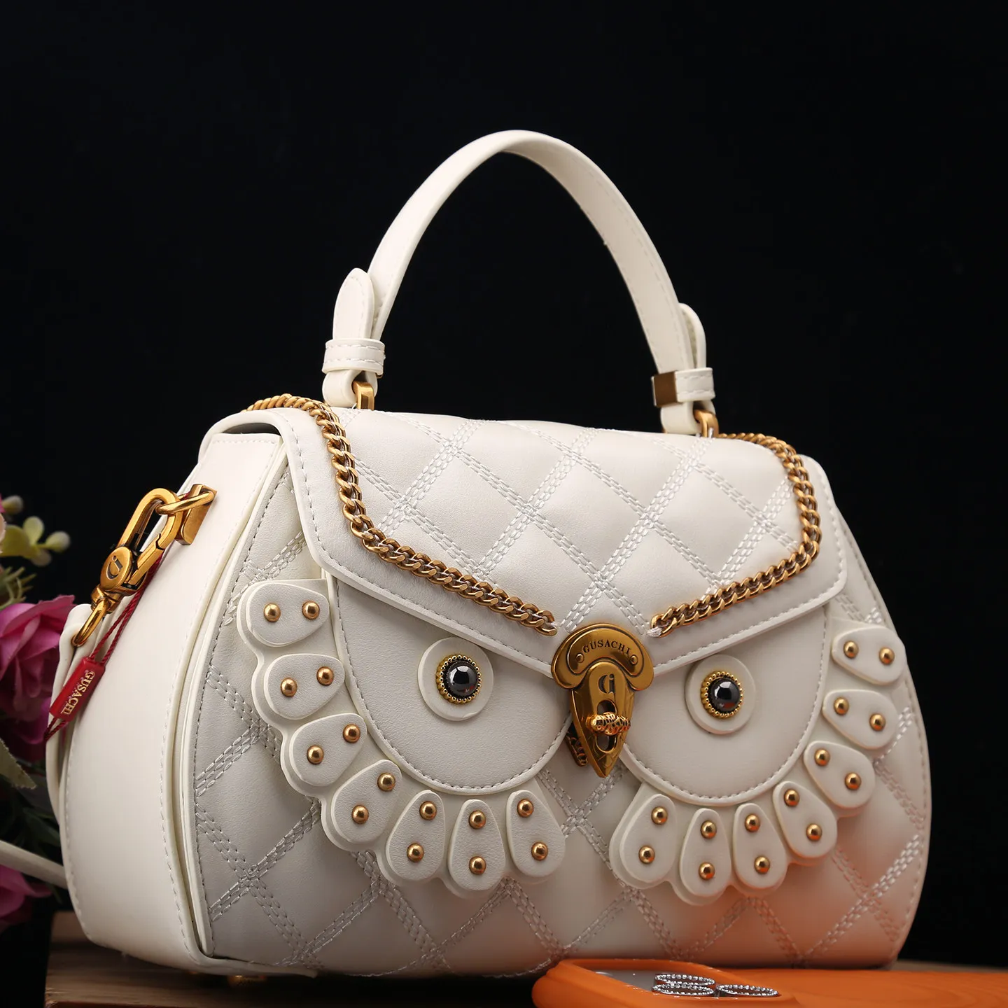 Elegant Vintage Leather Diaper Bag For Women Designer Large Capacity Tote Luxury Minimalist Classic Stylish Fashionable Bag