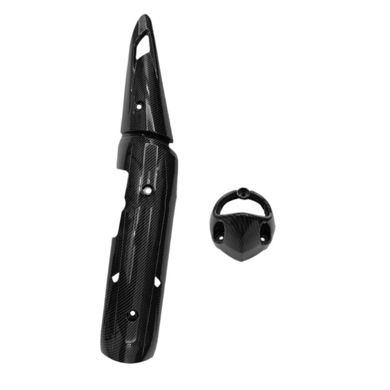

Universal Fit Exhaust Pipe Protections ABS Carbon Fiber Heat Exhaust Cover Simple Installation for Y15ZR