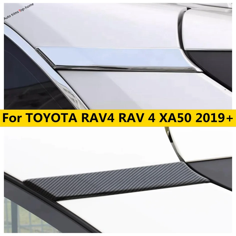 

For Toyota RAV4 XA50 2019 2020 2021 2022 2023 2024 RAV 4 Hybrid Car Rear Window C Pillar Decoration Frame Trim Cover Accessories