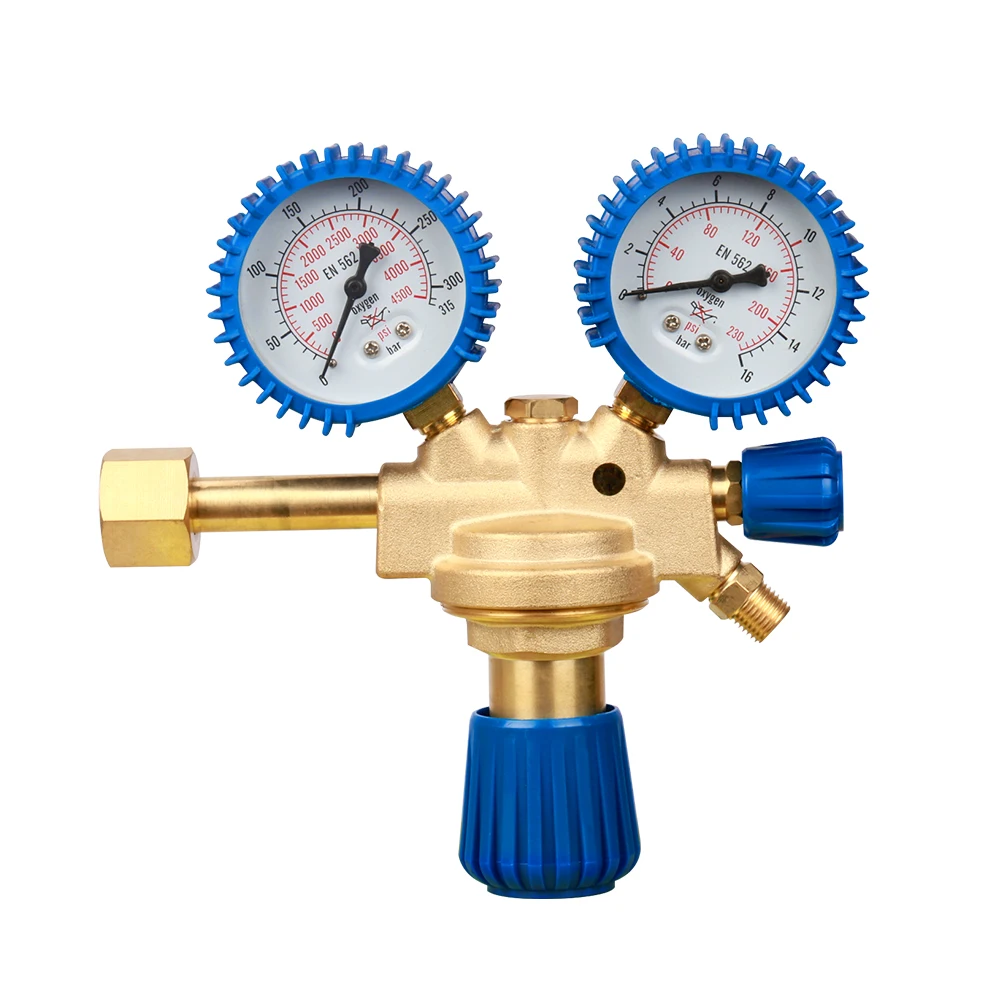 Argon Oxygen O2 Acetylene Pressure Reducing Valve Regulator Reducer, Flow Meter Pressure Gauge Gas