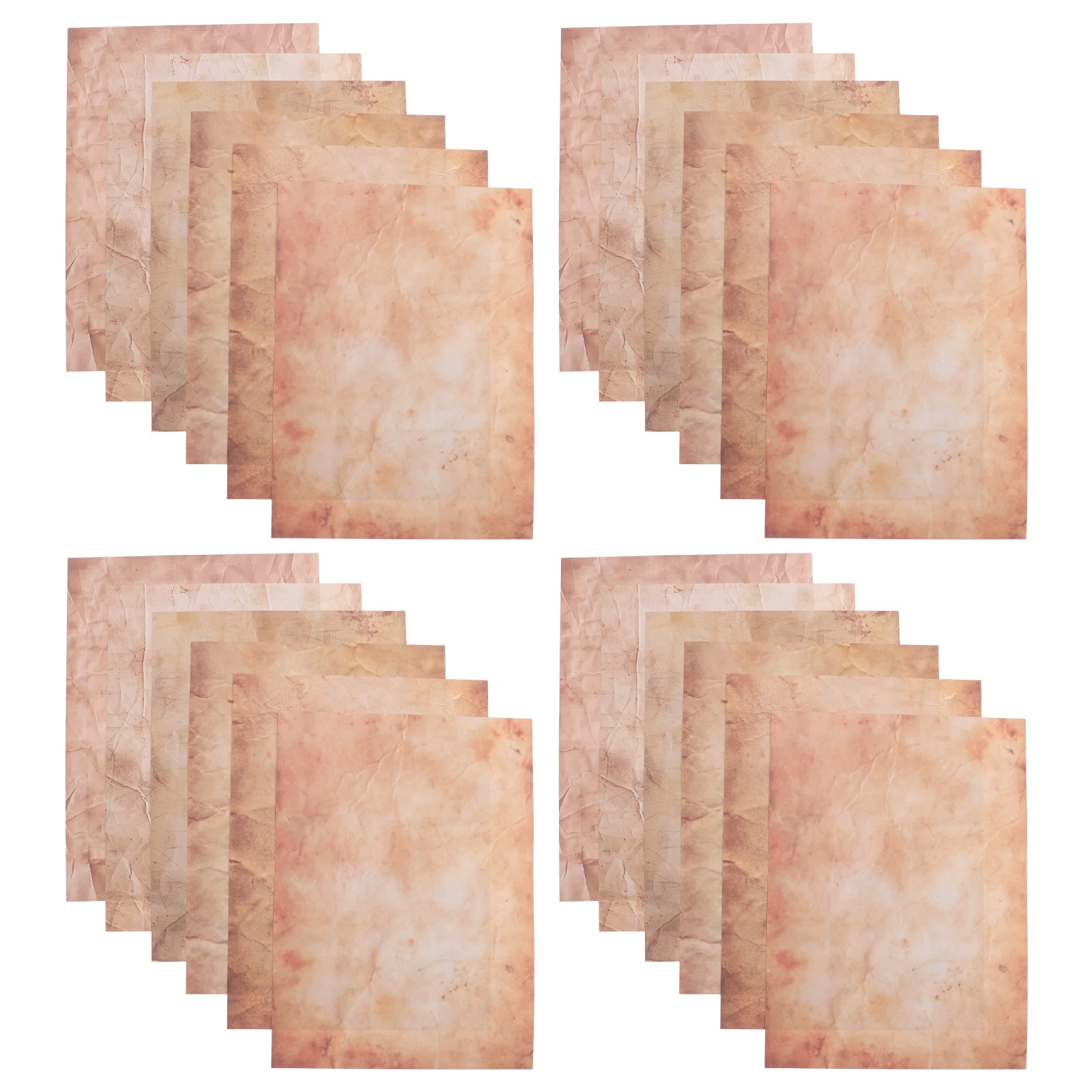 

48 шт. винтажная бумага для писем формата А4, двухсторонняя карточка для скрапбукинга для ведения журналов, приглашений, сертификатов, ремесленные проекты