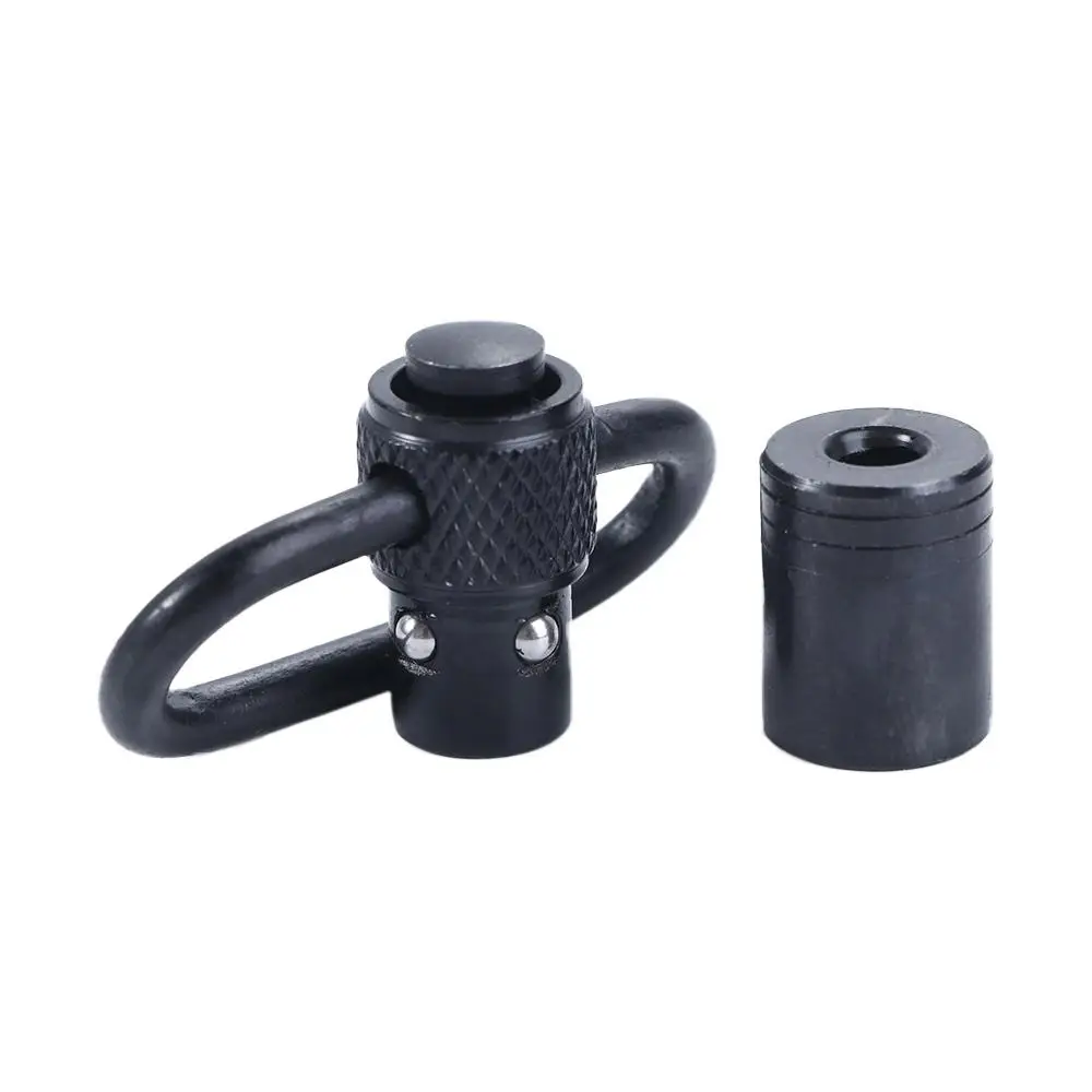 Metal Quick Detach Release Sling Swivel Mount Ring Swivel Mount Carabiner Pattern Knurled Strap Buckle