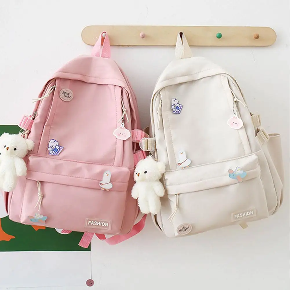 Backpack Lightweight Girl Large Capacity Sweet Casual Fashion Backpack Primary Secondary School Students Korean Travel Backpack