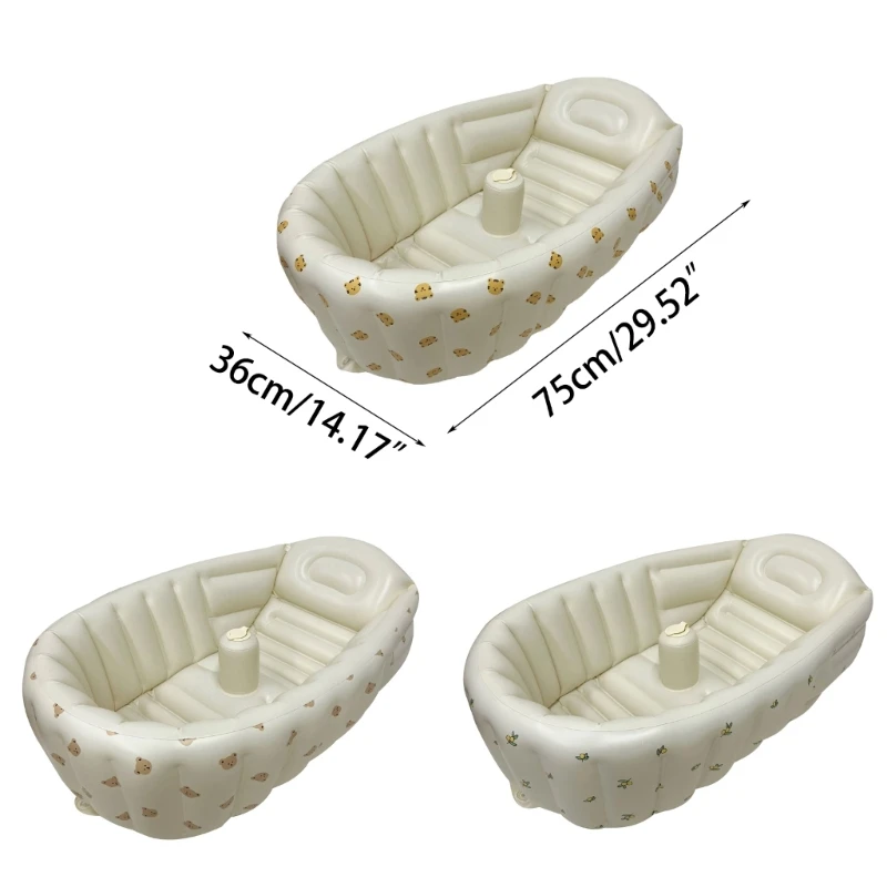 Summer Household Inflated Bath Tub Travel Game Pool for Toddlers Infant Bathtub