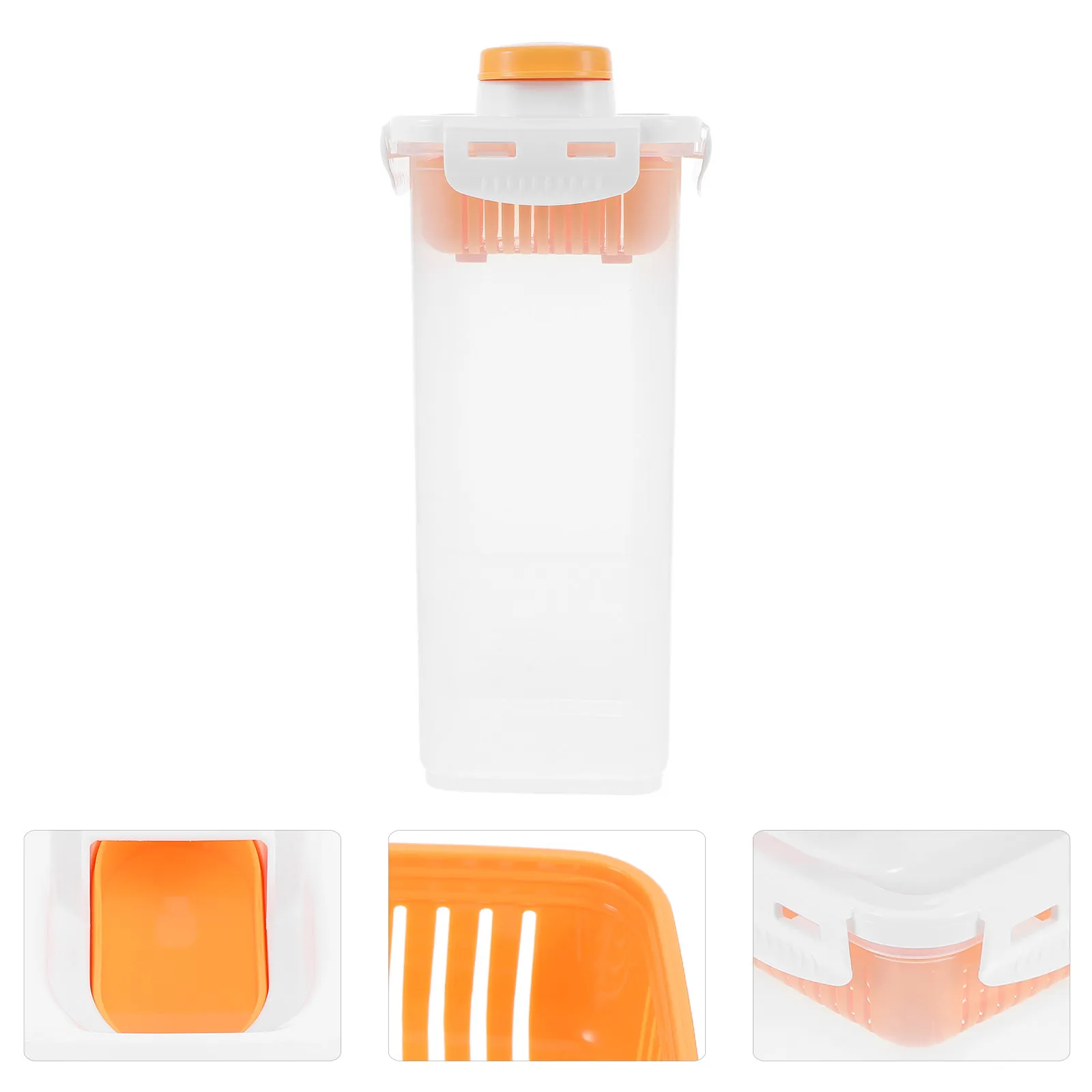 

Герметичный контейнер для корма для животных объемом 1,7 л, высокий, многоразовый, с герметичной крышкой, органайзер для лакомств для собак, большой емкости, для сохранения свежести