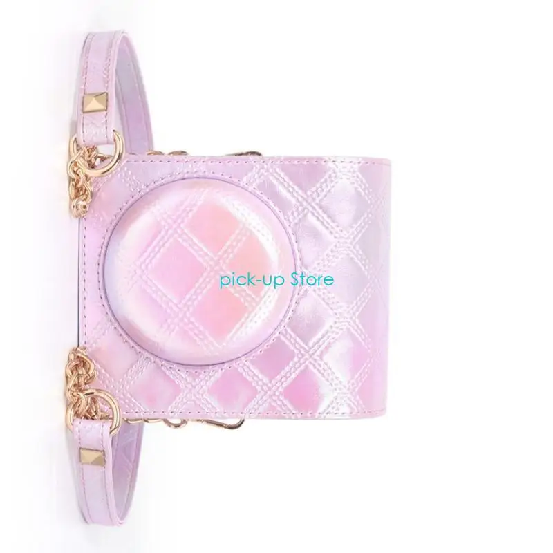 Q5WA PU PETH CAMERA CAMERA PER MINI12 Istanti Borsa per fotocamera con spalline e tasca regolabili