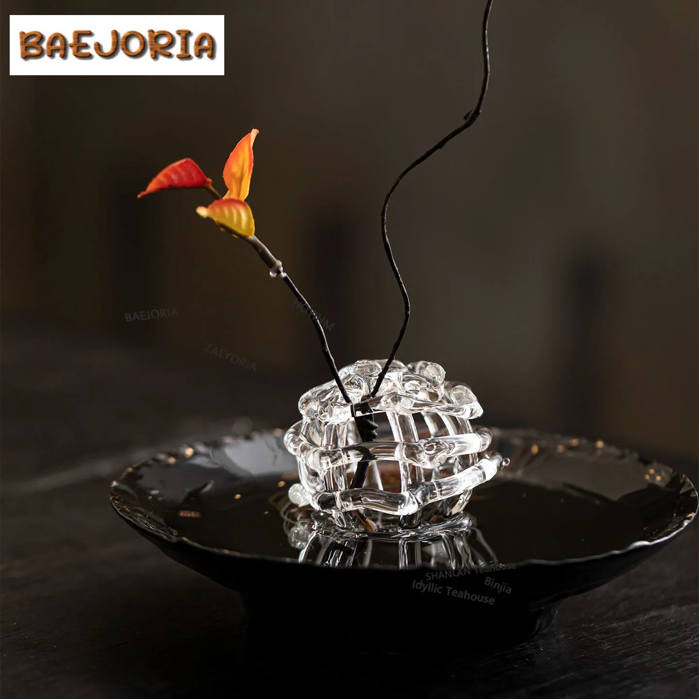 Glass Ball Vase Creative Home Decorations Hydroponics Flower Basket Plant Pot Household Flowerpot Tea Ceremony Decoration Gift