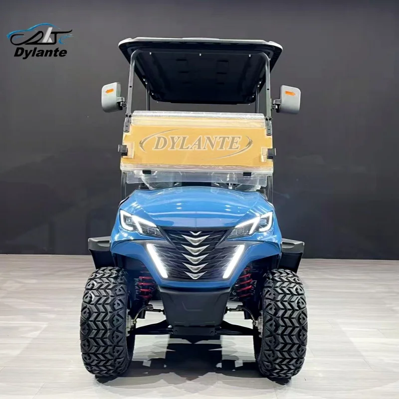 4WD Road-Legal Mini Club 48V/60V/72V Electric Cart Two/Four/Six Seats Lithium Battery Off-Road Tires Raised Chassis Golf Cart