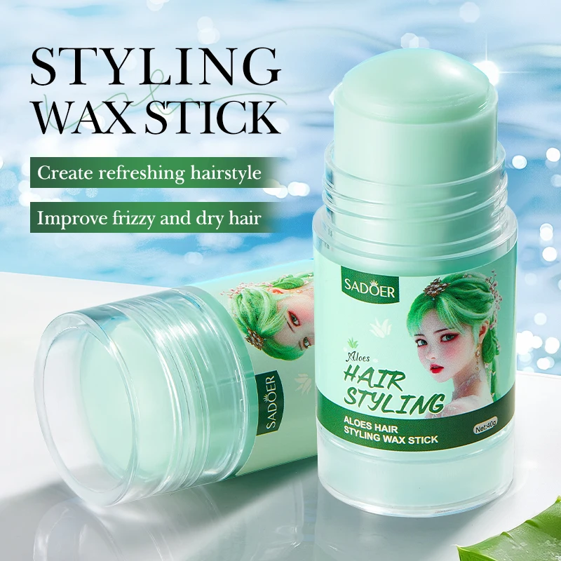 عصا شمع لتصفيف الشعر من SADOER تحسين مشاكل مجعدة مجعدة وتنعيم الحواف المكسورة ومضادة للتجعد كريم جل للشعر الصلب #4