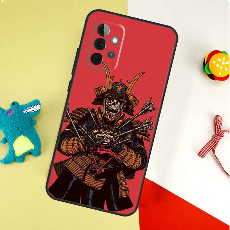 Japanese Samurai Warrior Case For Samsung Galaxy A54 A34 A24 A14 A12 A22 A32 A42 A52 A72 A52S A51 A71 A13 A53 Cover