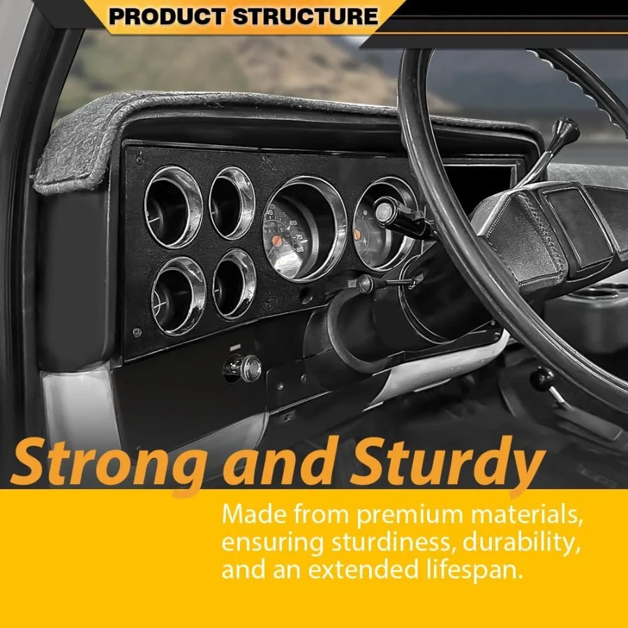 لوحة إطار أداة داش مع صندوق تخزين لشاحنة تشيفي جي إم سي بليزر سوبربان 19841987 نموذج سنة لمسة نهائية سوداء مصممة لـ