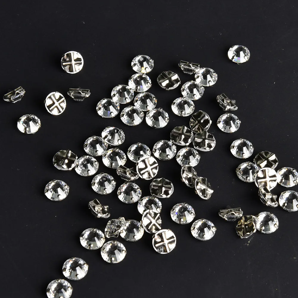 4Mm 5Mm 6Mm 7Mm 8Mm 388Pcs High Quility White Loose Round Crystal Rhinestone Exquisite  Gemstone For Jewelry Diy Wedding Dress