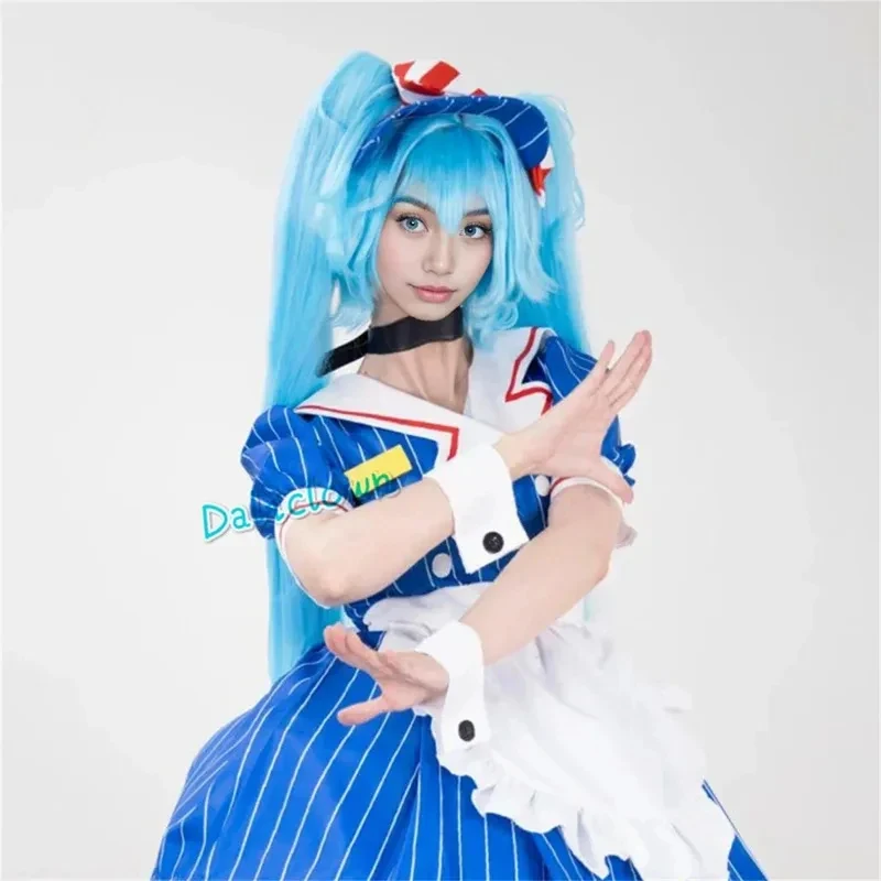

★Halloween Cosplay Costume Mesmerizer Teto Miku Wig Anime Maid Outfit Role Play Uniform Carnival Party Dr 2026 New ♥Look Me ←_←