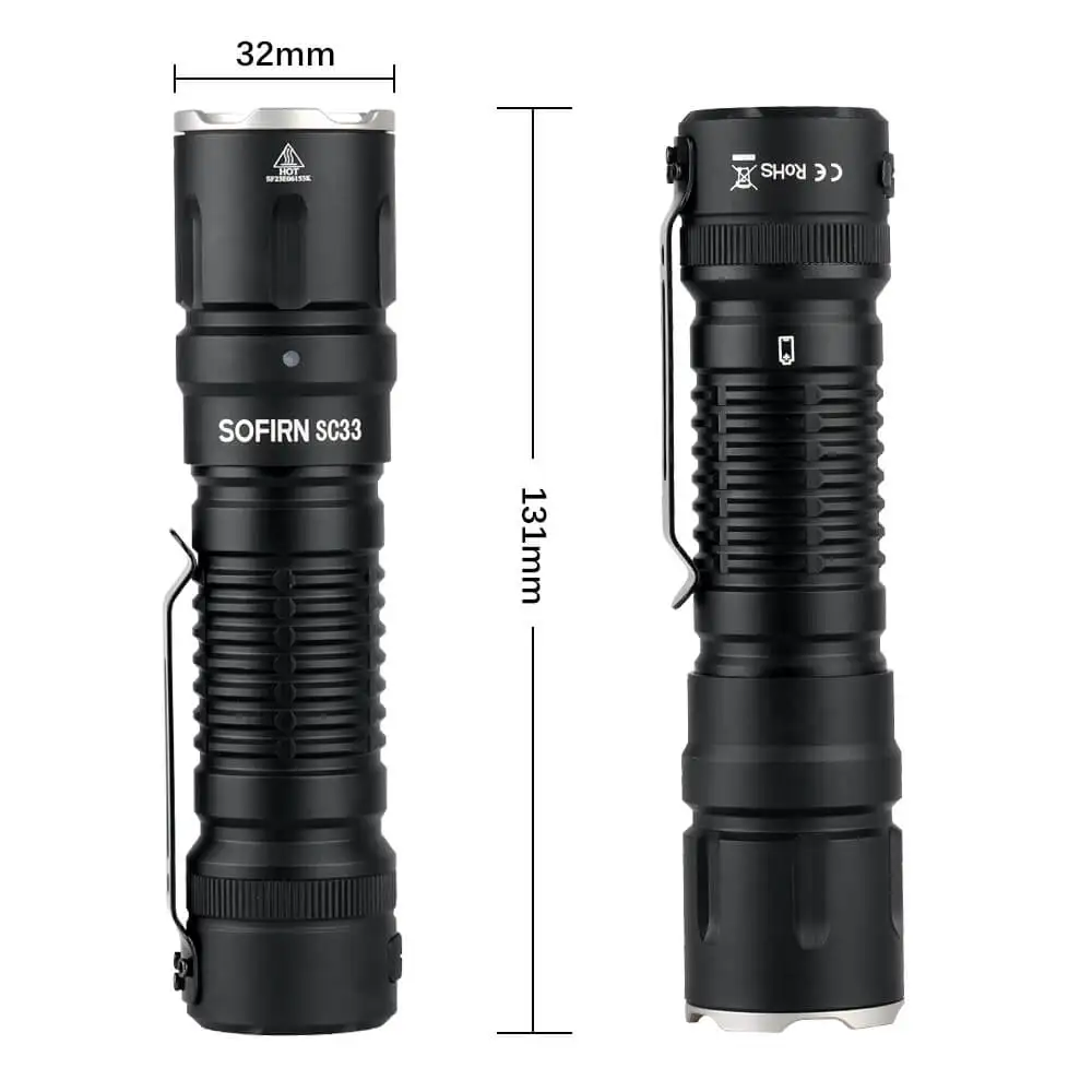 Imagem -02 - Lanterna Recarregável Sofirn Usb c Sc33 5200lm