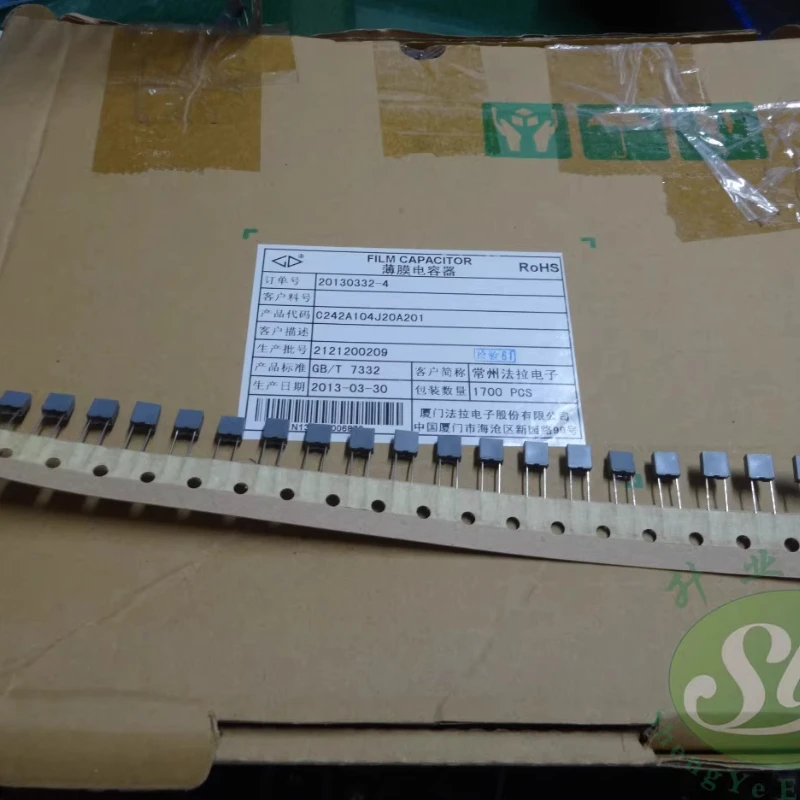 20PCS Xiamen FARA C242A104J 0.1uf/100v 100nf u1 104 new film capacitor