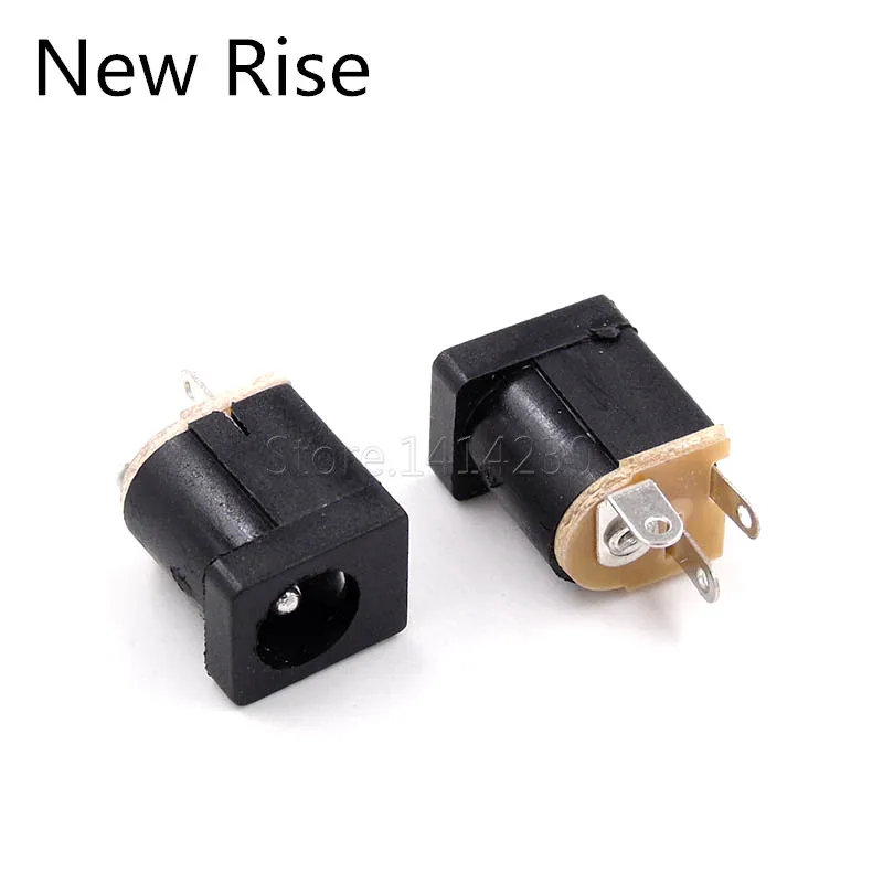 10Pcs DC-012 DC Power Supply Jack Socket 5.5X2.1MM 5.5-2.1MM 180 Degree Pin