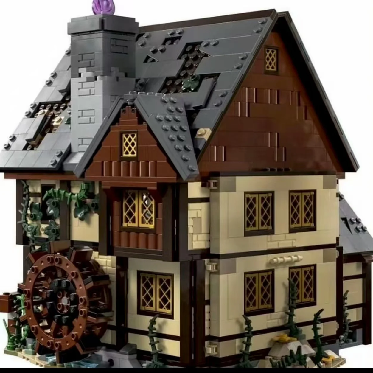 2025年新作DIY姉妹ハウス組み立てビルディングブロック ハロウィンクリエイティブおもちゃ 子供の誕生日プレゼント