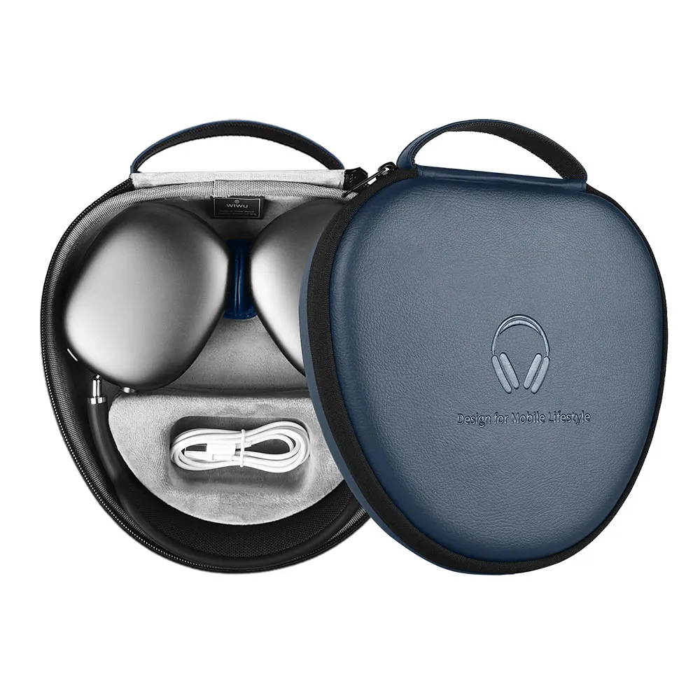 Wiwu schützende intelligente Hülle für Airpods max mit automatischer Schlaf wasserdichte Hartsc halen tasche für Airpods max tragbare Trage tasche – Detail 16