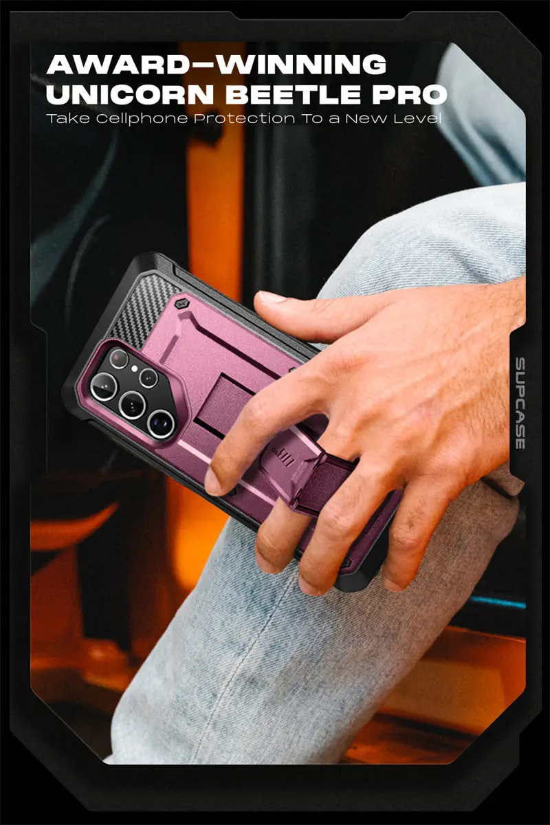 SUPCASE For Samsung Galaxy S22 Ultra Case (2022) 6.8 inch UB Pro Full-Body Holster Cover WITHOUT Built-in Screen Protector