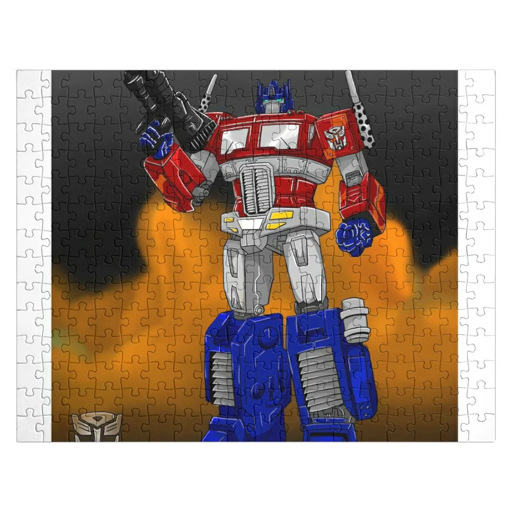 G1 Optimus War Jigsaw Puzzle Baby Wooden Puzzle Toys For Children Iq Puzzle