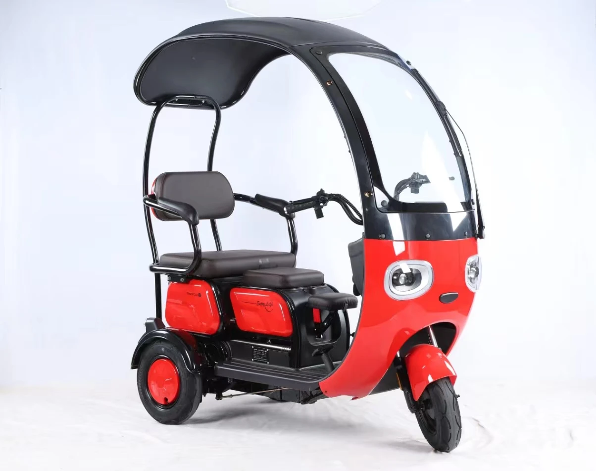 High-end Ceiling Driving 3 Wheel  Electronic Adult with Three Seat  Electric Tricycle