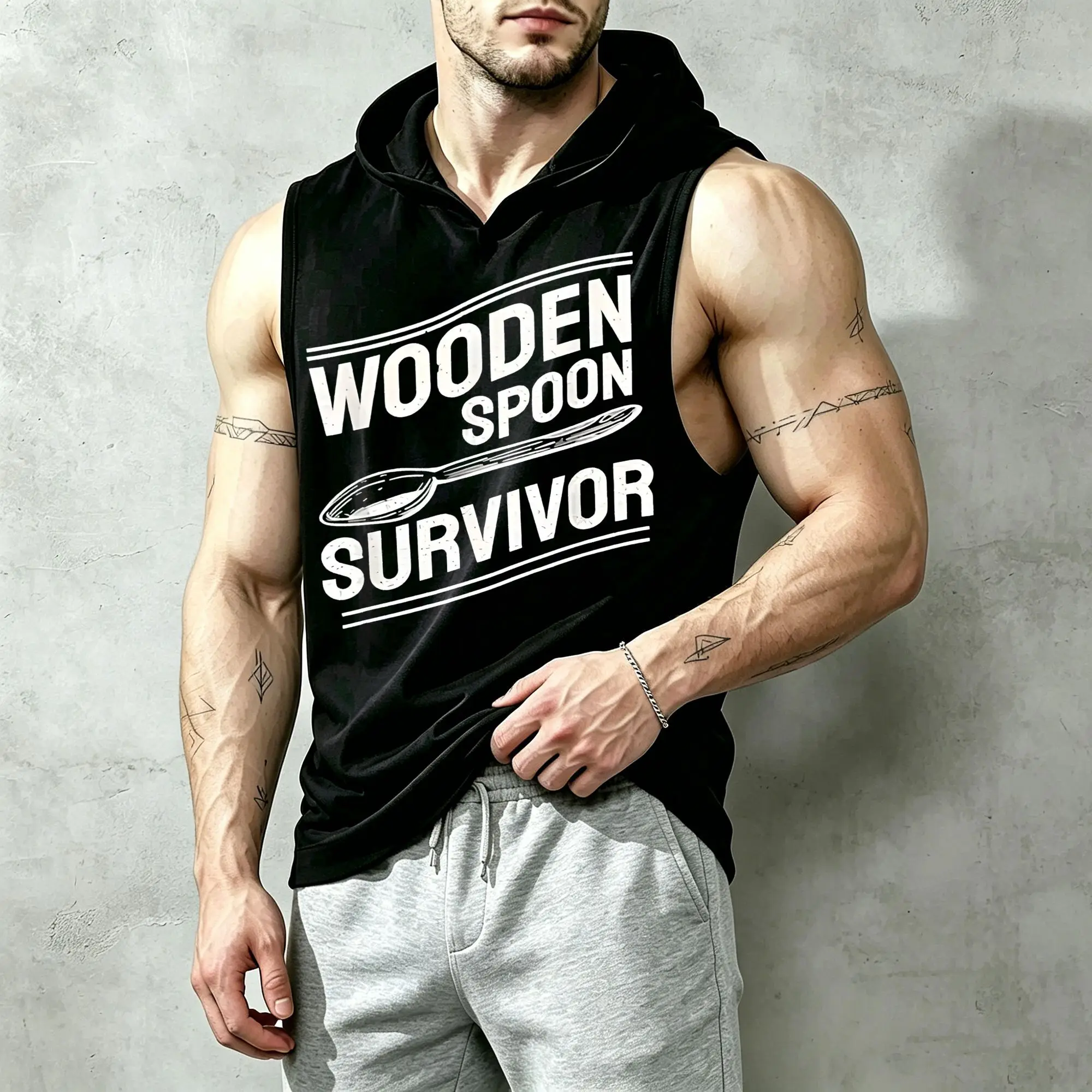 Survivor of the Wooden Spoon, Humorous Italian Cuisine, Eye-Catching Cooking Gifts, Complete Outfit