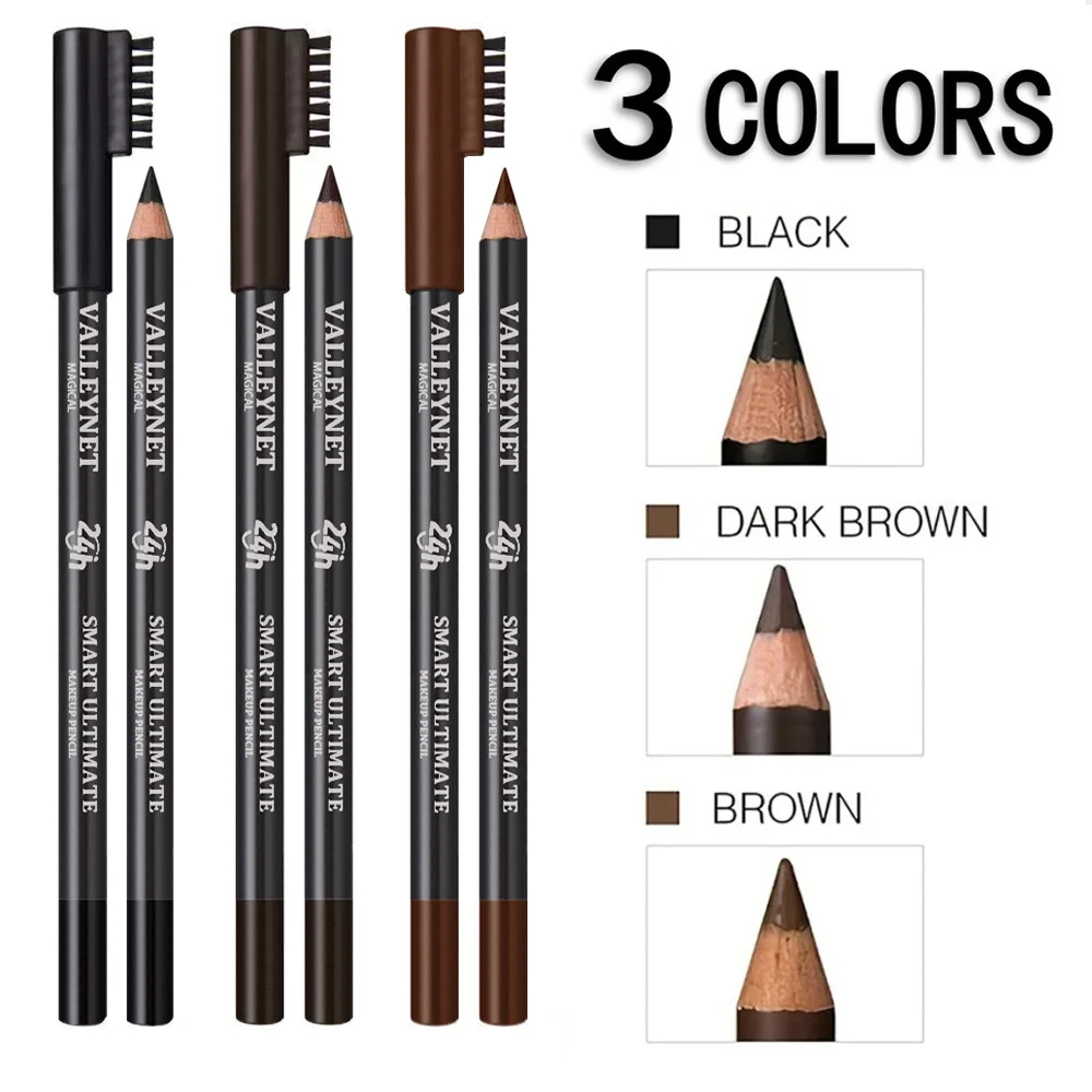 6 قطع/مجموعة أقلام حواجب خشبية فائقة الدقة تدوم طويلاً ومقاومة للماء وسهلة الاستخدام، مثالية لمكياج العيون اليومي #5