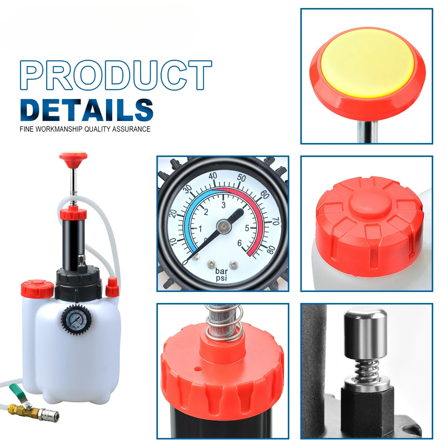 3L Manual Transmission Oil Filling System Hand Pump OR Pneumatic Automatic Gearbox Oil Fluid Pump Tool with Adapters