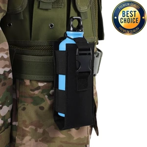 Taktische Molle Radio Walkie Talkie -Beutel, Wasserflasche, 600D -Nylon -Kessel -Abdeckung, hängende Tailentasche, Outdoor, Spaziergänge, Campingcamping 6 Hauptverkaufsfunkabdeckung - №4