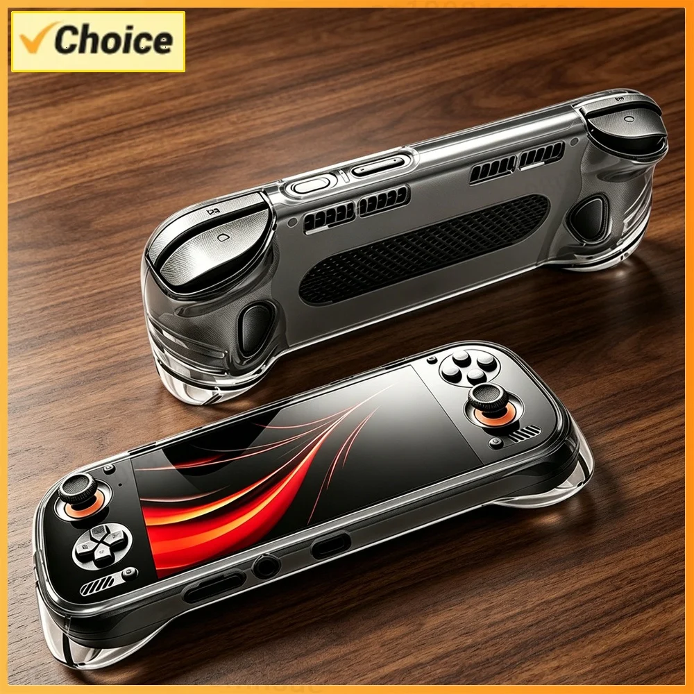 Transparent Fully Wrap Protective Cover for AYN Odin3 Handheld Console Accessories Clear Soft Skin Cover Full Coverage