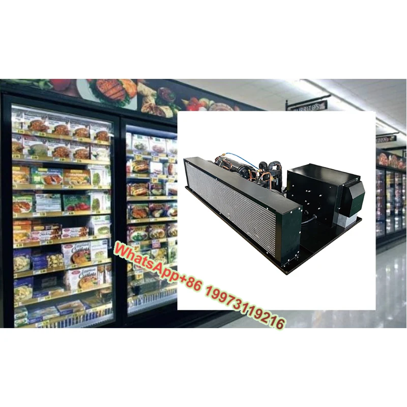 

Low Temperature R404A 1hp 1.5hp 2hp 2.5hp Semi Hermetic Horizontal Commercial Condensing Unit for Island Cabinet fridge