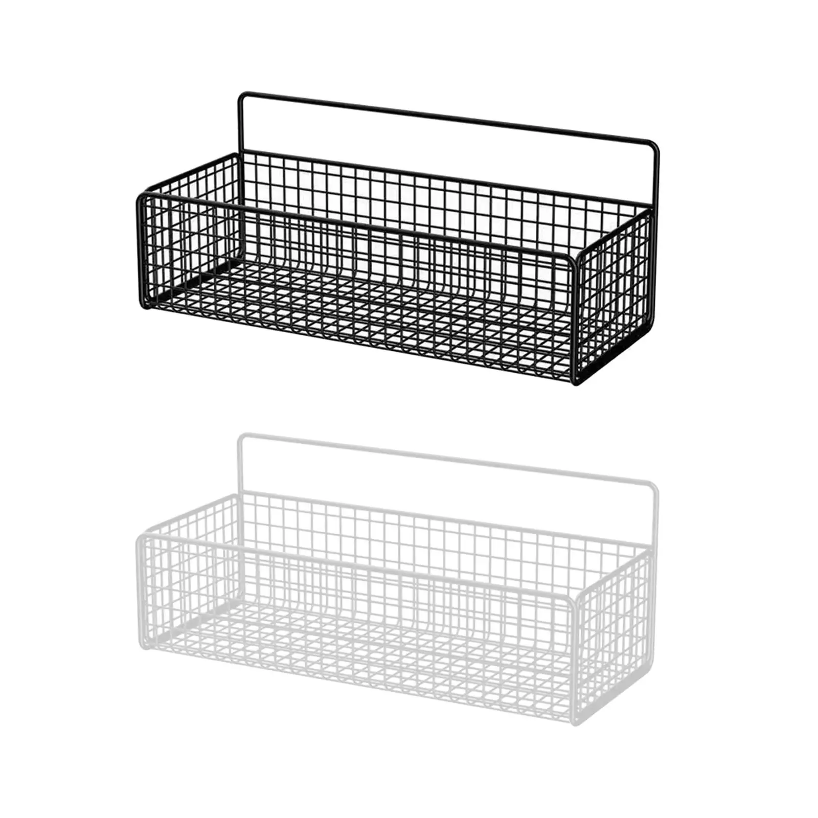 

Hanging Kitchen Baskets Wire Storage Basket Iron Wall Decor over Cabinet Door