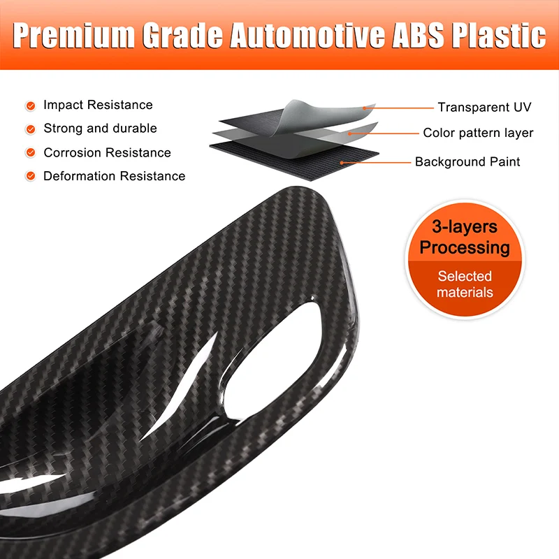 For BMW 5 Series F10 2011-2017 Accessory Carbon Fiber Interior Dashboard Console Gear Shift Panel Decoration Cover Trim Stickers 3