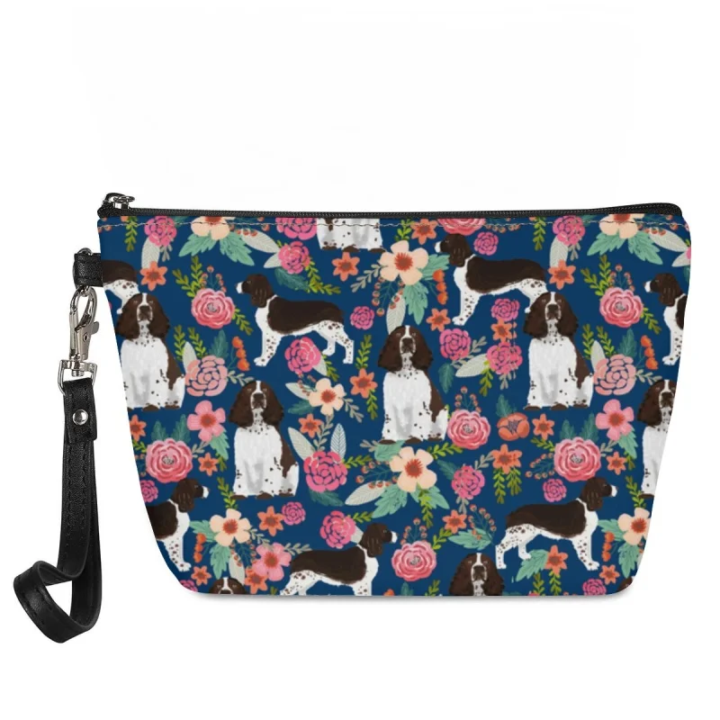 

HYCOOL Hot Sales Makeup Bag Cute Animal Flower Pattern Leather Cosmetic Bag for Women Zipper Gift Organizer Bag
