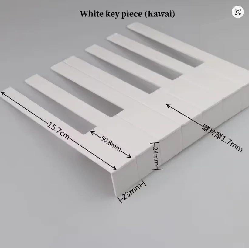 Piano Accessories Tools White Keys Piece Imported from Germany Matte Ordinary
